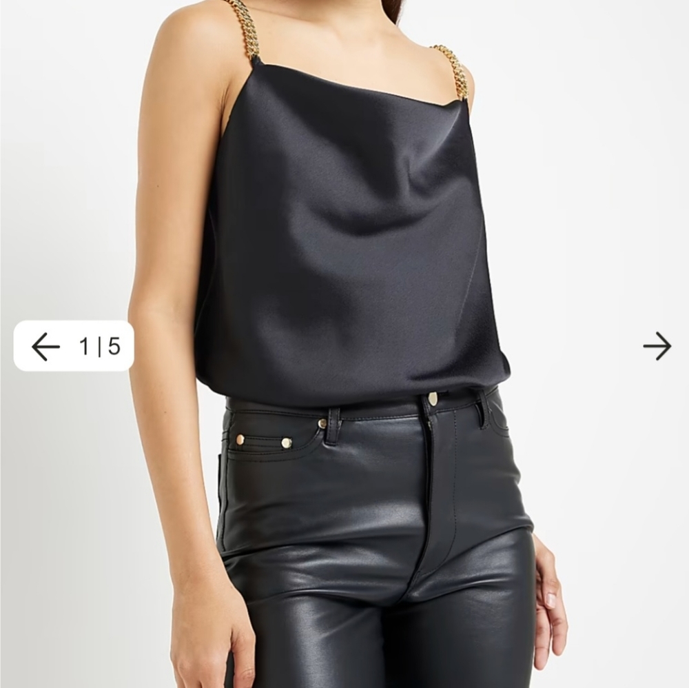 NWT Satin Chain Cami Top Size 6